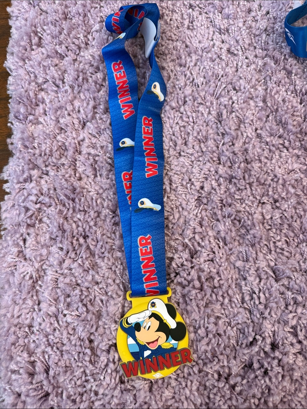Disney Cruise Captain Mickey Mouse "Winner" Medal from trivia